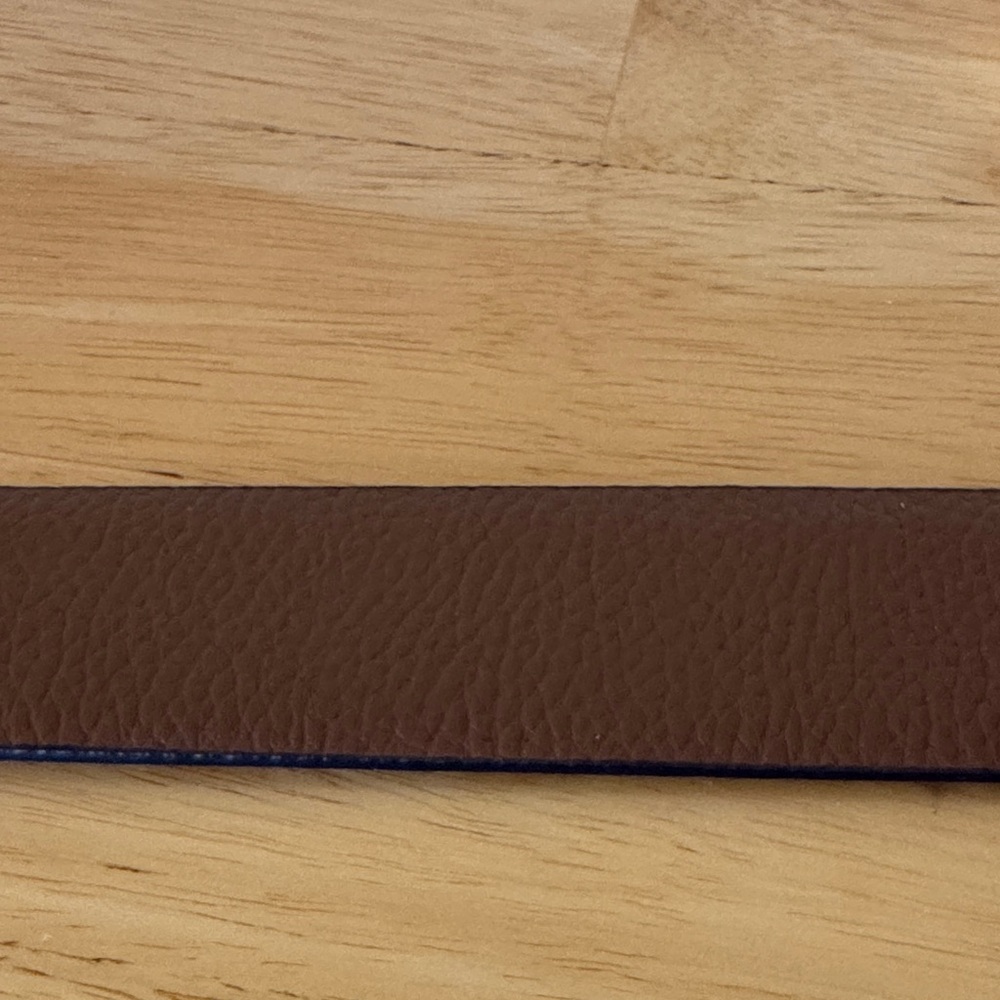 Michael Kors Gold and Gray Logo Belt - Picture 3 of 5